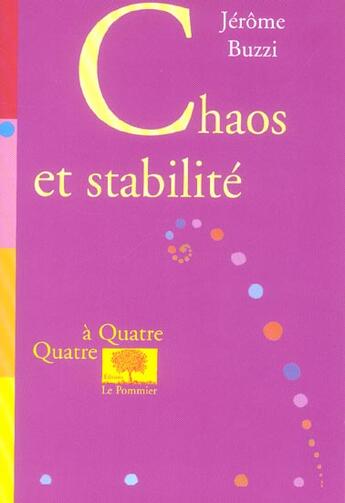 Couverture du livre « Chaos et stabilite » de Jerome Buzzi aux éditions Le Pommier