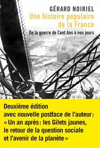 Couverture du livre « Une histoire populaire de la France ; de la guerre de cent ans à nos jours » de Gerard Noiriel aux éditions Agone