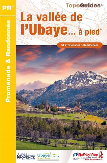 Couverture du livre « La vallée de l'Ubaye... à pied : PR » de  aux éditions Ffrp