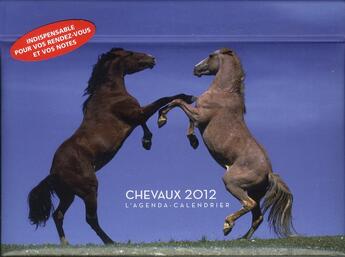 Couverture du livre « L'agenda-calendrier ; chevaux 2012 » de  aux éditions Hugo Image