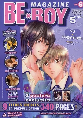 Couverture du livre « BE X BOY Tome 6 » de Be X Boy aux éditions Kaze