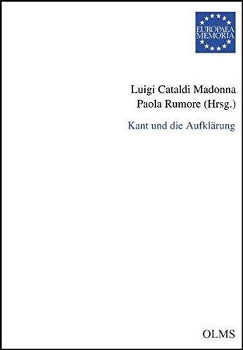 Couverture du livre « Kant und die Aufklärung » de  aux éditions Olms