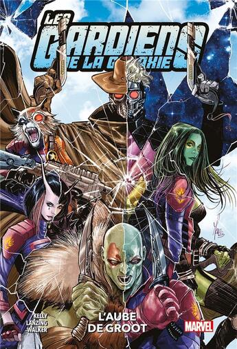 Couverture du livre « Les Gardiens de la Galaxie Tome 2 : L'aube de Groot » de Kev Walker et Jackson Lanzing et Collin Kelly et Alex Lins aux éditions Panini