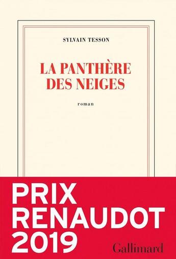 Couverture du livre « La panthère des neiges » de Sylvain Tesson aux éditions Gallimard