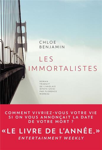 Couverture du livre « Les immortalistes » de Chloe Benjamin aux éditions Stephane Marsan