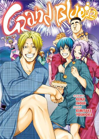 Couverture du livre « Grand blue Tome 12 » de Kenji Inoue et Kimitake Yoshioka aux éditions Meian