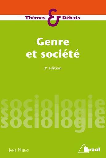 Couverture du livre « Genre et société » de Jane Mejias aux éditions Breal