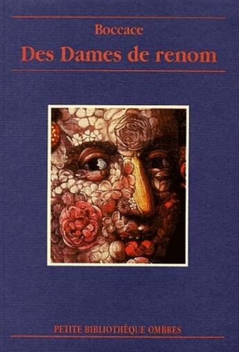 Couverture du livre « Des dames de renom » de Boccace aux éditions Ombres
