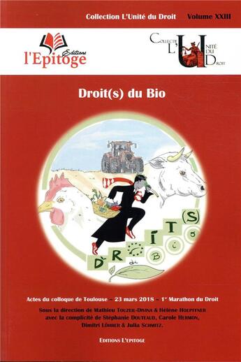 Couverture du livre « Droit(s) du bio » de  aux éditions Epitoge