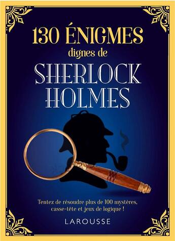 Couverture du livre « Les énigmes de Sherlock Holmes » de Gareth Moore aux éditions Larousse