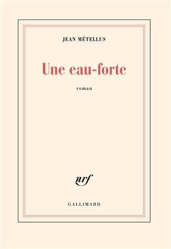 Couverture du livre « Une eau-forte » de Jean Metellus aux éditions Gallimard