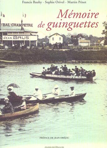 Couverture du livre « Memoire de guinguettes » de  aux éditions Omnibus