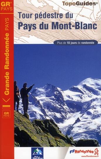 Couverture du livre « Tour pédestre du pays du Mont-Blanc (édition 2010) » de  aux éditions Ffrp