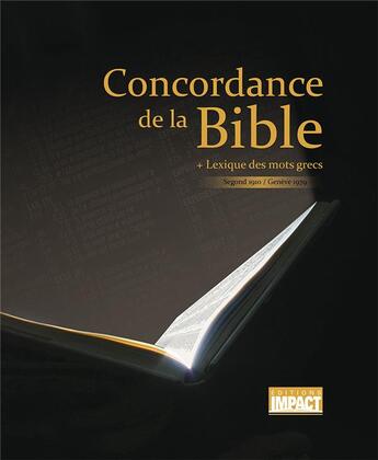 Couverture du livre « Concordance de la Bible » de  aux éditions Publications Chretiennes