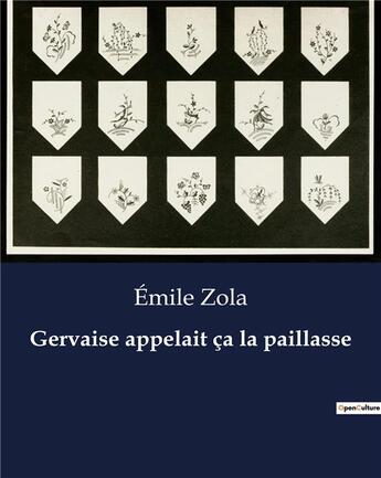 Couverture du livre « Gervaise appelait ça la paillasse » de Émile Zola aux éditions Culturea