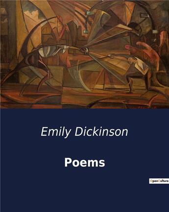 Couverture du livre « Poems » de Emily Dickinson aux éditions Culturea