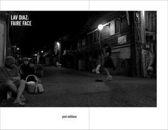 Couverture du livre « Lav Dias : faire face » de Lav Diaz aux éditions Post