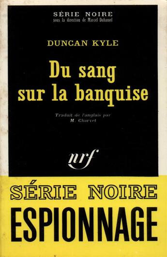 Couverture du livre « Du sang sur la banquise » de Kyle Duncan aux éditions Gallimard