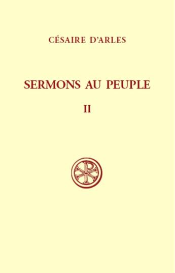 Couverture du livre « Sermons au peuple t.2 » de  aux éditions Cerf