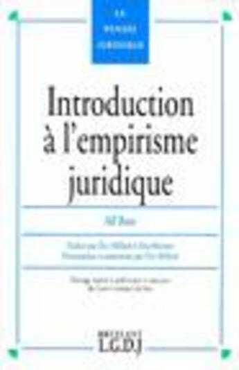 Couverture du livre « Introduction a l'empirisme juridique - traduit par eric millard et par elsa matzner. » de Ross A. aux éditions Lgdj