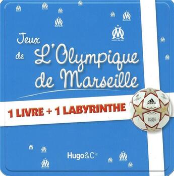 Couverture du livre « Boite à jeux ; jeux de l'Olympique de Marseille » de Jerome Andreacchio aux éditions Hugo Image