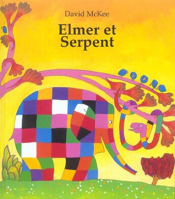 Couverture du livre « Elmer et serpent » de David Mckee aux éditions Kaleidoscope