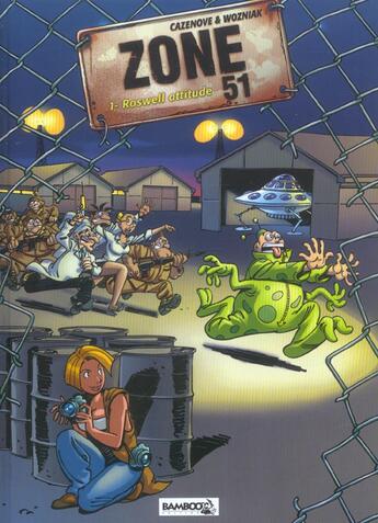 Couverture du livre « Zone 51 t.1 ; Roswell attitude » de Cazenove et Olivier Wozniak aux éditions Bamboo