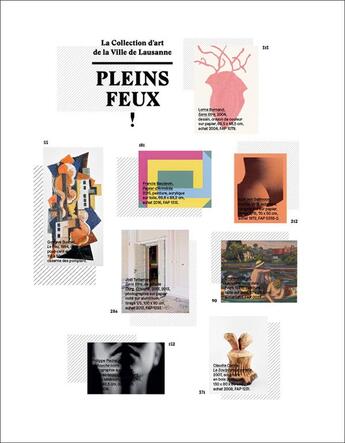 Couverture du livre « Pleins feux ! la collection d'art de la ville de Lausanne » de  aux éditions Art Et Fiction