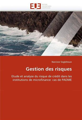 Couverture du livre « Gestion des risques » de Soglohoun Narcisse aux éditions Editions Universitaires Europeennes