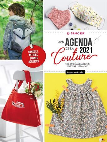 Couverture du livre « Agenda couture (Singer) (édition 2021) » de  aux éditions Marie-claire