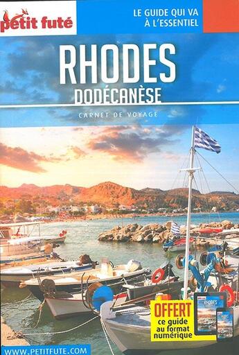 Couverture du livre « Rhodes, Dodecanese 2017 carnet petit fute + offre num » de  aux éditions Le Petit Fute