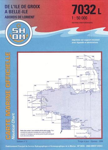 Couverture du livre « 7032l ile de groix a belle ile » de  aux éditions Epshom