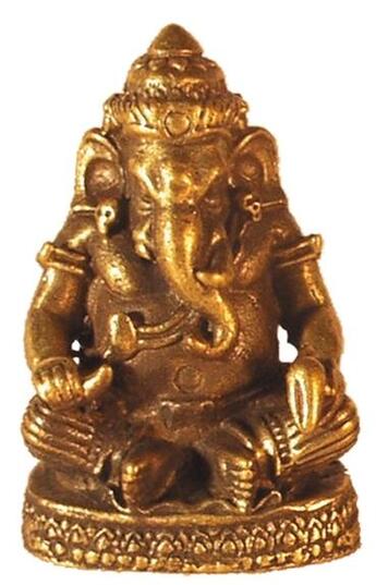 Couverture du livre « Mini statue ganesh assis laiton 1,5 x 3 cm » de  aux éditions Dg-exodif