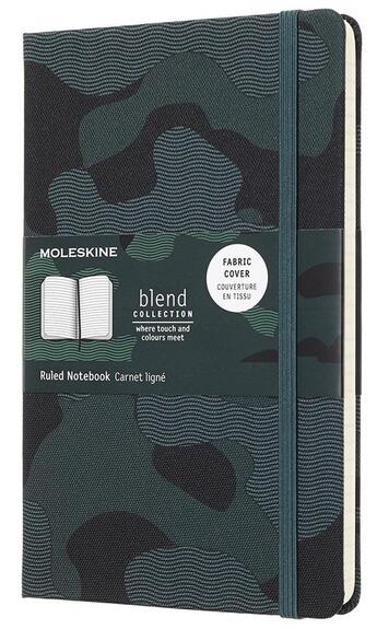 Couverture du livre « Carnet blend nomad ligné grand format vert camouflage » de Moleskine aux éditions Moleskine Papet