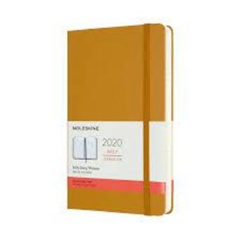 Couverture du livre « Agenda 2020 journalier grand format jaune ocre rigide » de Moleskine aux éditions Moleskine