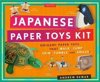 Couverture du livre « Japanese papertoys kit » de Dewar Andrew aux éditions Tuttle