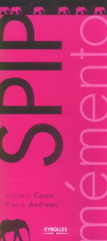 Couverture du livre « SPIP » de Caron/Andrews aux éditions Eyrolles