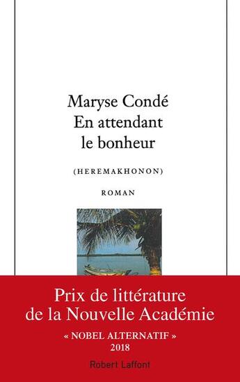 Couverture du livre « En attendant le bonheur » de Maryse Conde aux éditions Robert Laffont