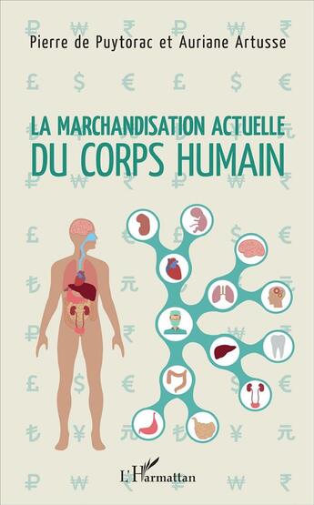 Couverture du livre « La marchandisation actuelle du corps humain » de Pierre De Puytorac et Auriane Artusse aux éditions L'harmattan