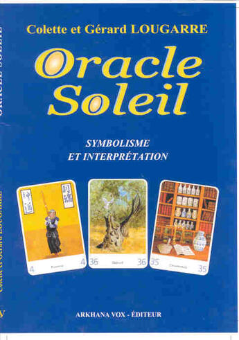 Couverture du livre « Oracle soleil » de Lougarre Colette aux éditions Bulles De Vie