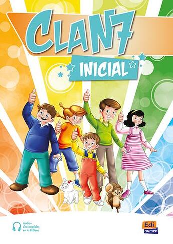 Couverture du livre « CLAN 7 : pack del alumno ; nivel inicial » de Clan7 Equipo aux éditions Edinumen