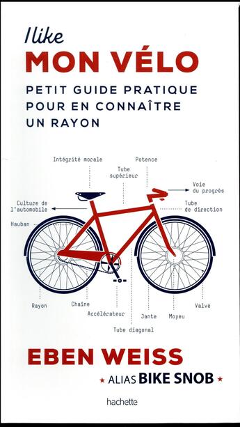 Couverture du livre « I like mon velo - petit guide pratique pour en connaitre un rayon » de Weiss Eben aux éditions Hachette Pratique