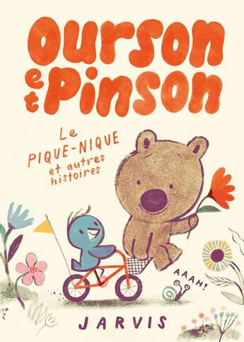 Couverture du livre « Ourson et Pinson Tome 1 : Le pique-nique et autres histoires » de Jarvis aux éditions Ecole Des Loisirs