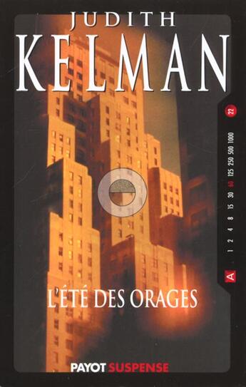 Couverture du livre « L'Ete Des Orages » de Judith Kelman aux éditions Payot