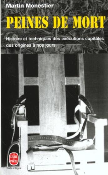 Couverture du livre « Peines de mort » de Monestier-M aux éditions Le Livre De Poche