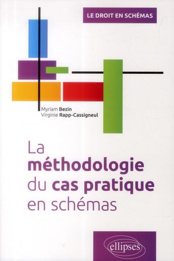 Couverture du livre « La méthodologie du cas pratique en schémas » de Virginie Rapp-Cassigneul et Myriam Bezin aux éditions Ellipses