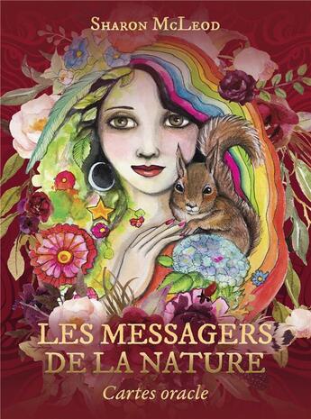 Couverture du livre « Les messagers de la nature : Cartes oracle » de Sharon Mcleod aux éditions Vega