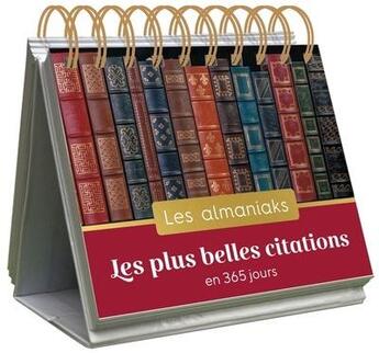 Couverture du livre « Almaniak les plus belles citations en 365 jours » de  aux éditions Editions 365