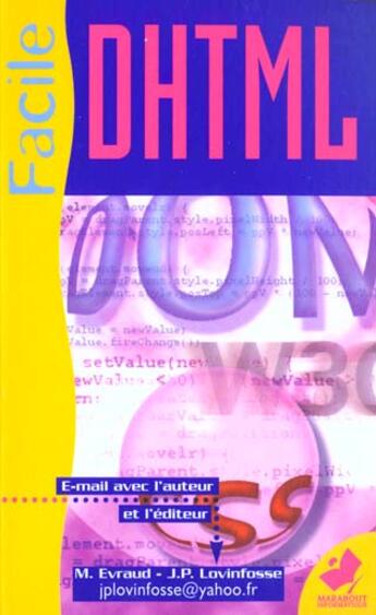 Couverture du livre « Dhtlm Facile » de J-P Lovinfosse et M Evraud aux éditions Marabout