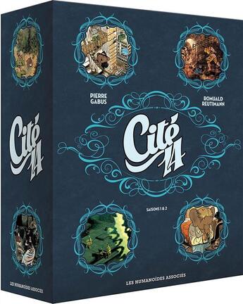 Couverture du livre « Cité 14 - saison 1 ; saison 2 ; coffret » de Pierre Gabus et Romuald Reutimann aux éditions Humanoides Associes